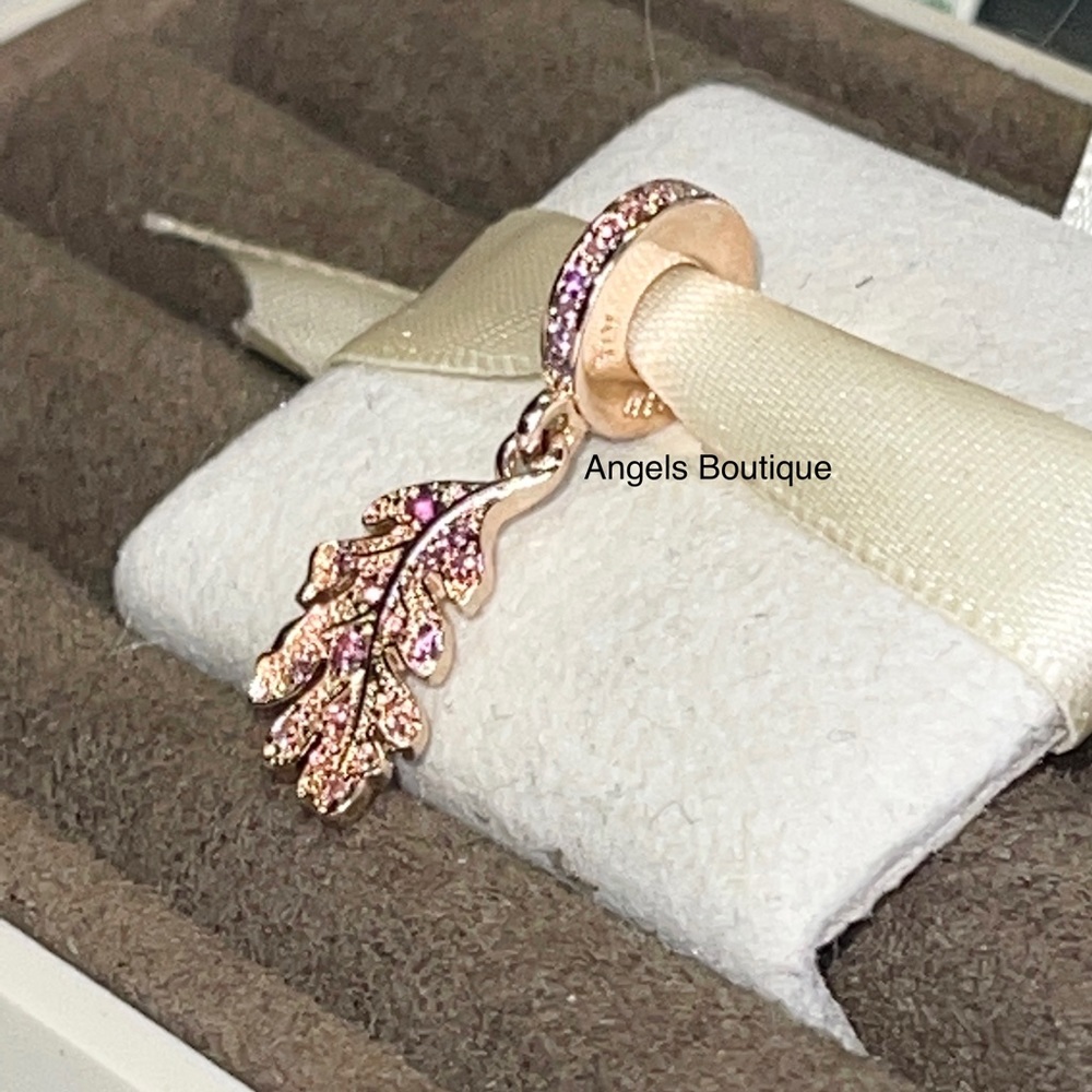 Pandora Oak Leaf Dangle Charm - image 4